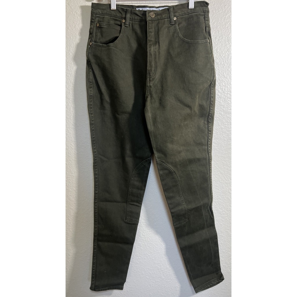 Vintage Steeds Riding‎ Wear Green Jeans Equestrian Horse Size 16